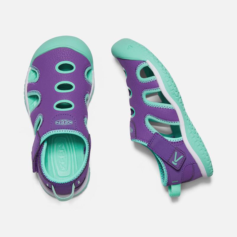 Keen Stingray Wassersandalen Kinder DE-20478 Royal Purple/Cockatoo - Keen Kinderschuhe Lila